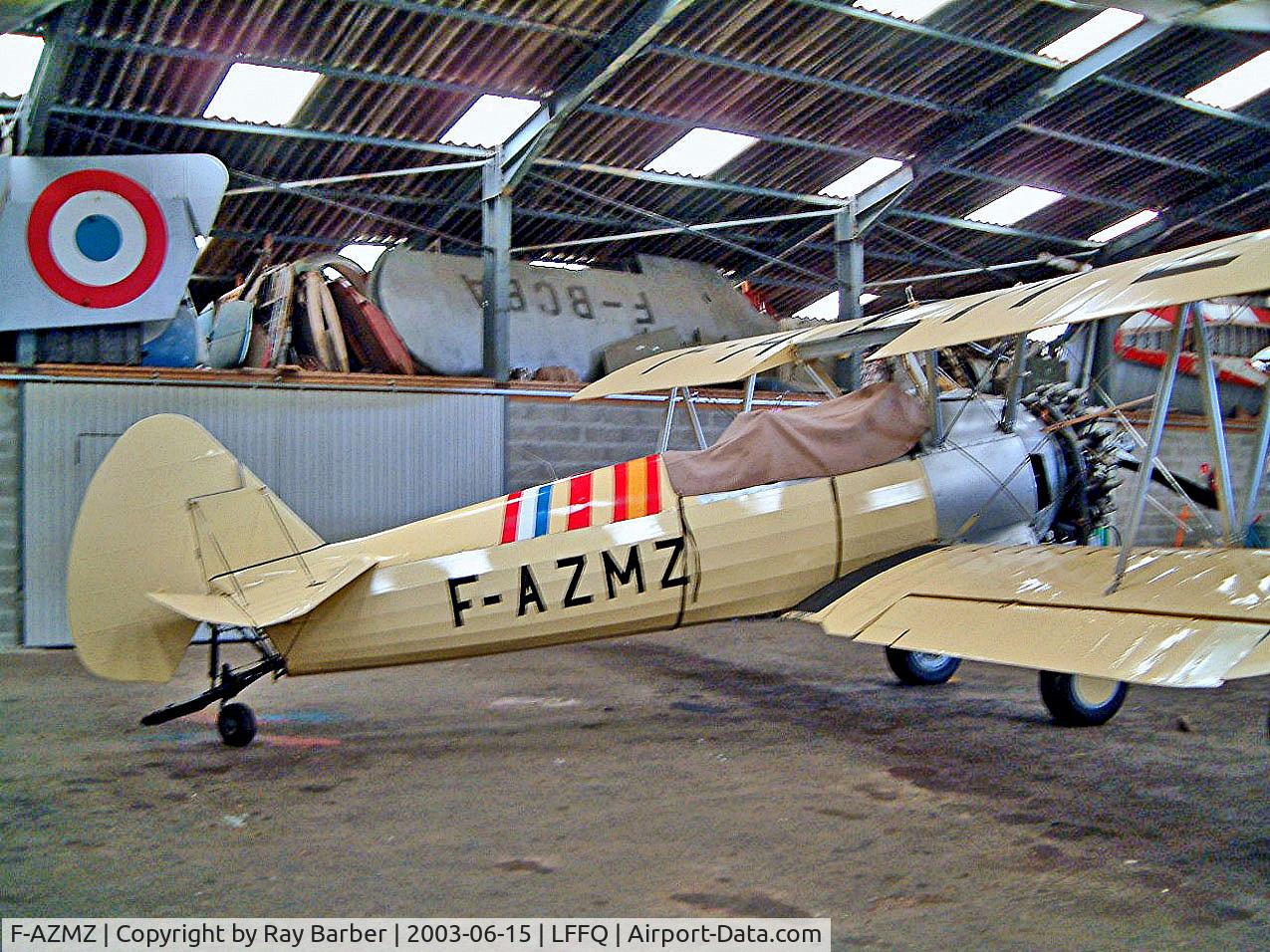 F-AZMZ, Boeing E75 C/N 75.SA.98, F-AZMZ   Boeing Stearman E75 Kaydet [75-SA98] (Amicale Jean Baptiste Salis) La Ferte Alais~F 15/06/2003