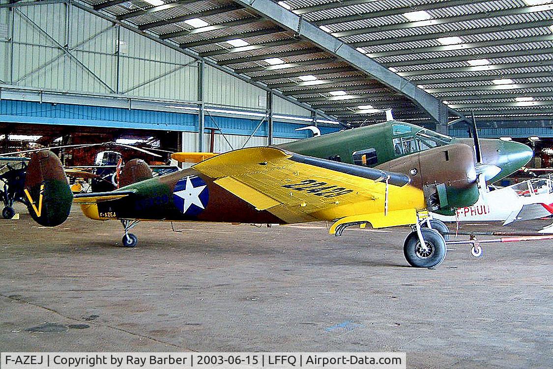 F-AZEJ, 1958 Beech E18S C/N BA-359, F-AZEJ   (22428) Beech E18S [BA-359] (Amicale Jean Baptiste Salis) La Ferte Alais~F 15/06/2003