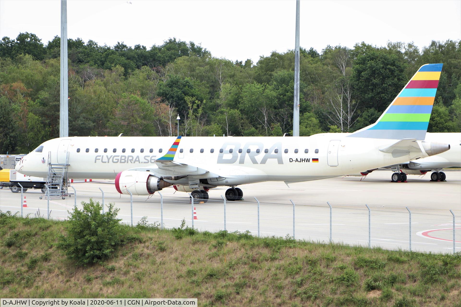 D-AJHW, 2006 Embraer 190LR (ERJ-190-100LR) C/N 19000061, With old BRA c/s