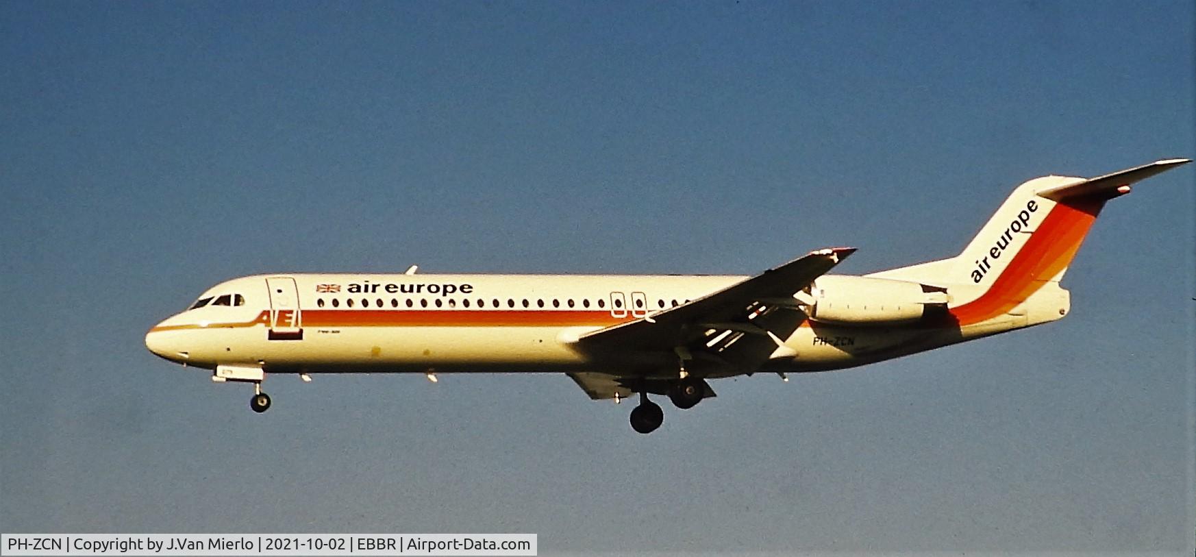 PH-ZCN, 1989 Fokker 100 (F-28-0100) C/N 11279, Slide scan