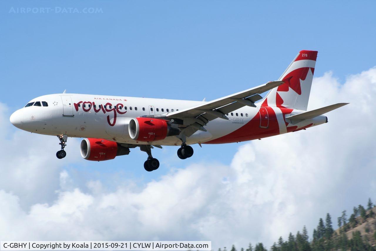 C-GBHY, 1998 Airbus A319-114 C/N 800, Final approach.