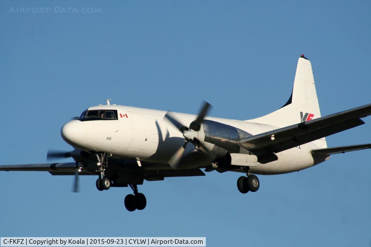C-FKFZ, 1954 Convair 580(F) C/N 151, Early morning arrival from Vancouver.