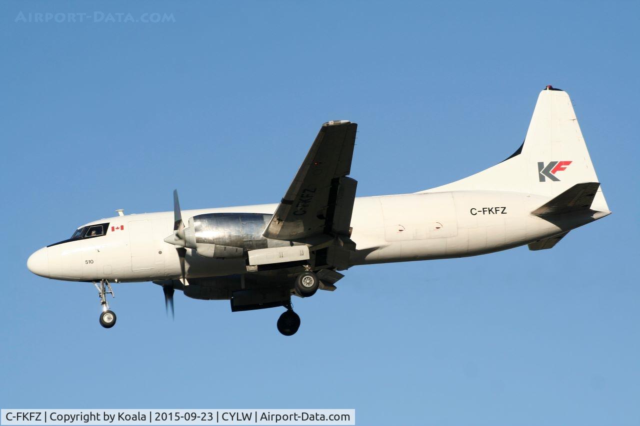 C-FKFZ, 1954 Convair 580(F) C/N 151, Short final