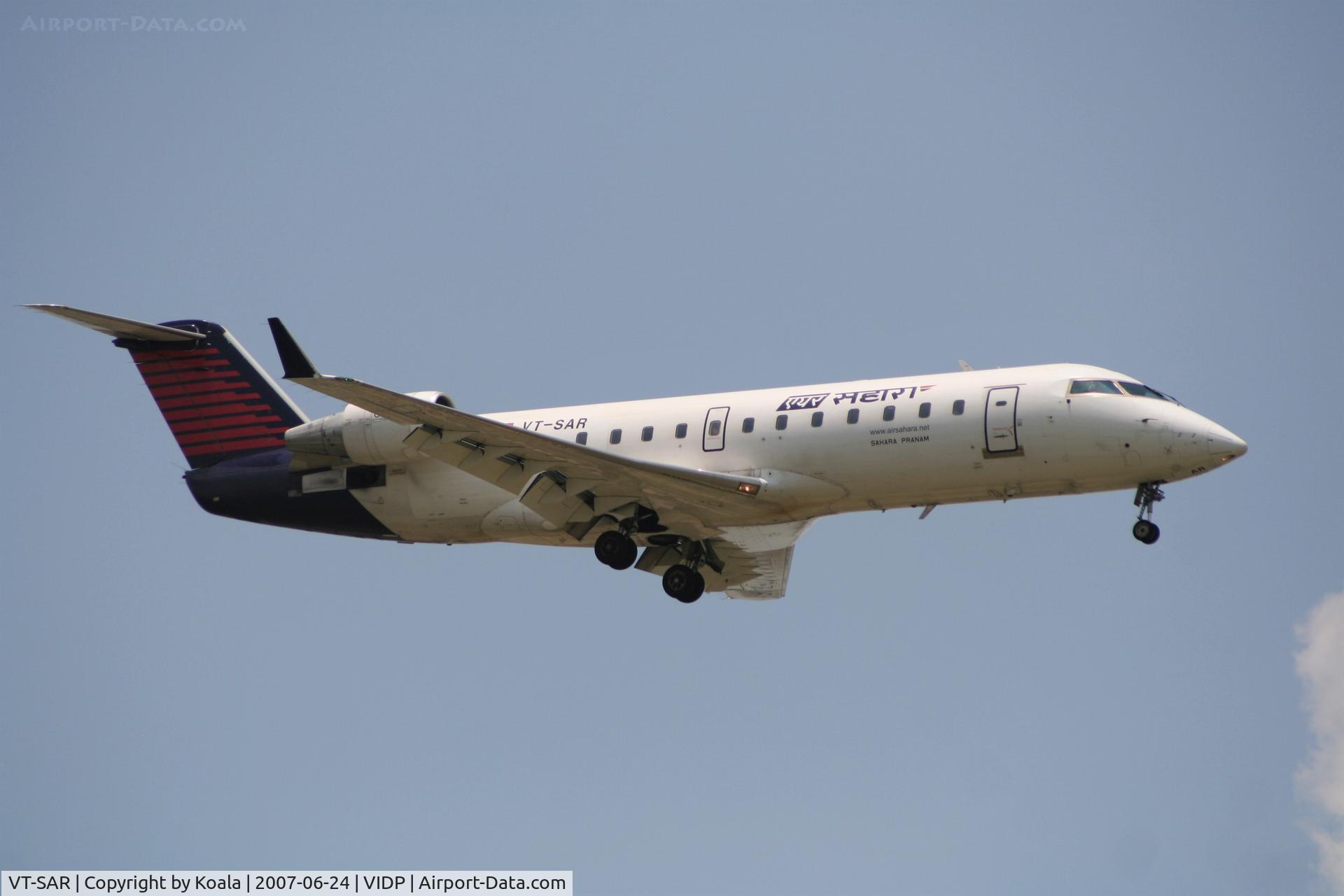 VT-SAR, 2000 Canadair CRJ-200ER (CL-600-2B19) C/N 7434, Air Sahara - long gone.