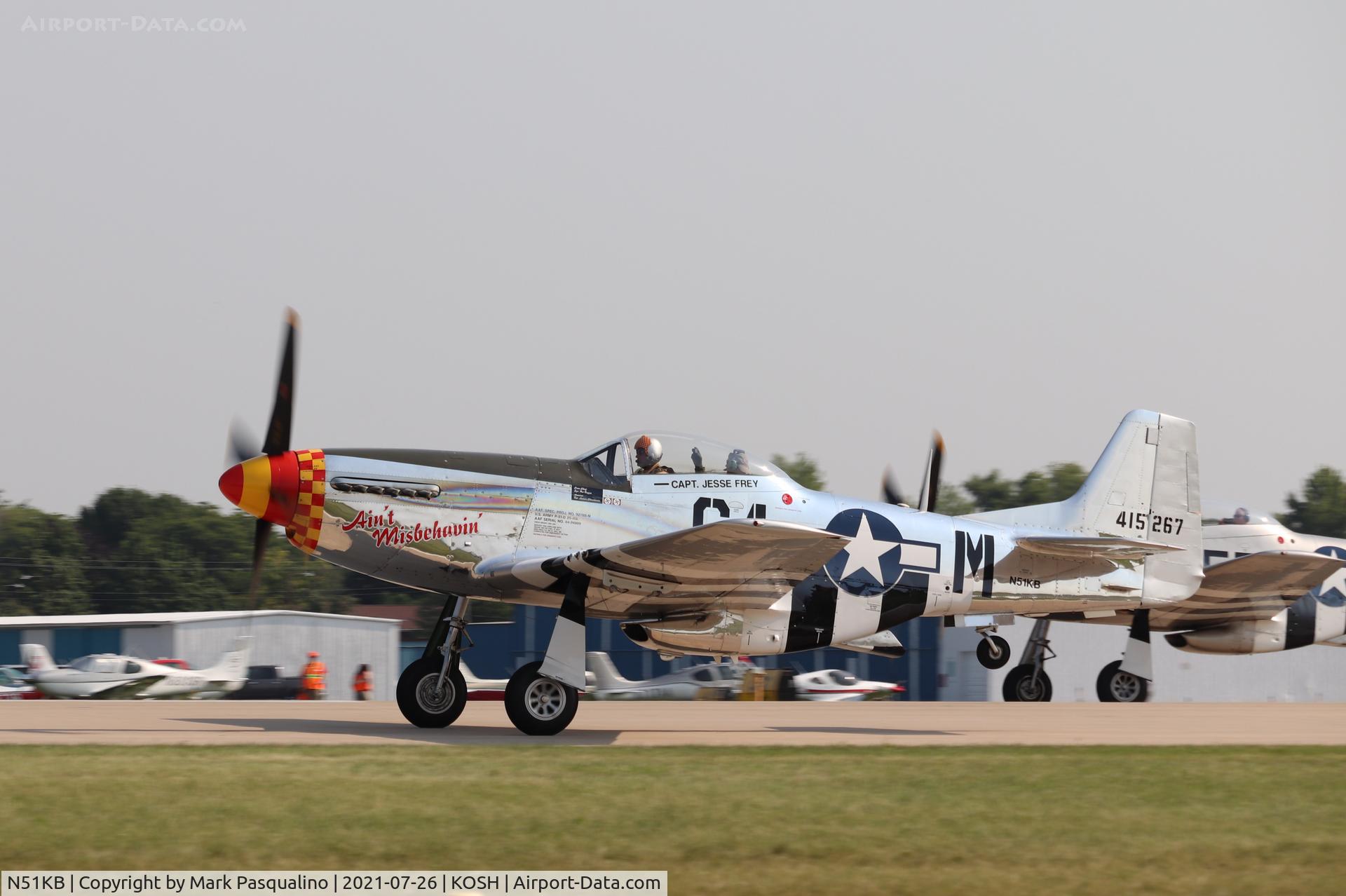 N51KB, 1961 North American F-51D Mustang C/N 44-74009, North American P-51D