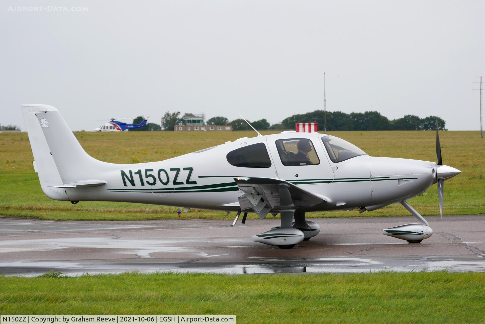 N150ZZ, 2007 Cirrus SR22 C/N 2609, Departing from Norwich.