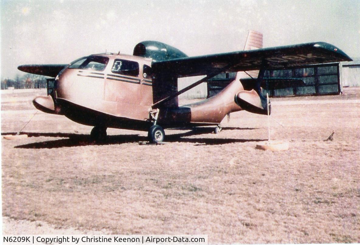 N6209K, 1947 Republic RC-3 Seabee C/N 409, My Dad's Sea Bee in 1954, After heavy wind damage repair '54.