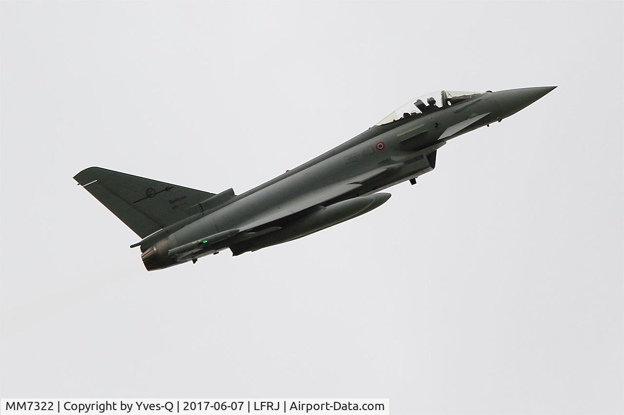 MM7322, Eurofighter EF-2000 Typhoon S C/N IS054, Eurofighter EF-2000 Typhoon S, Take off rwy 26, Landivisiau Naval Air Base (LFRJ) Tiger Meet 2017