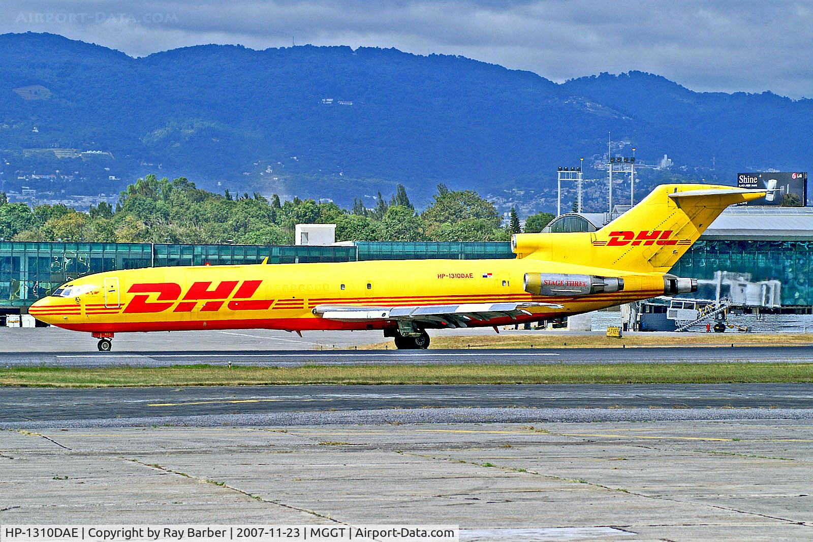 HP-1310DAE, 1974 Boeing 727-264F C/N 20894, HP-1310DAE   Boeing 727-264(F) [20894] (DHL-Aereo Expresso) Guatemala-La Aurora~TG 23/11/2007