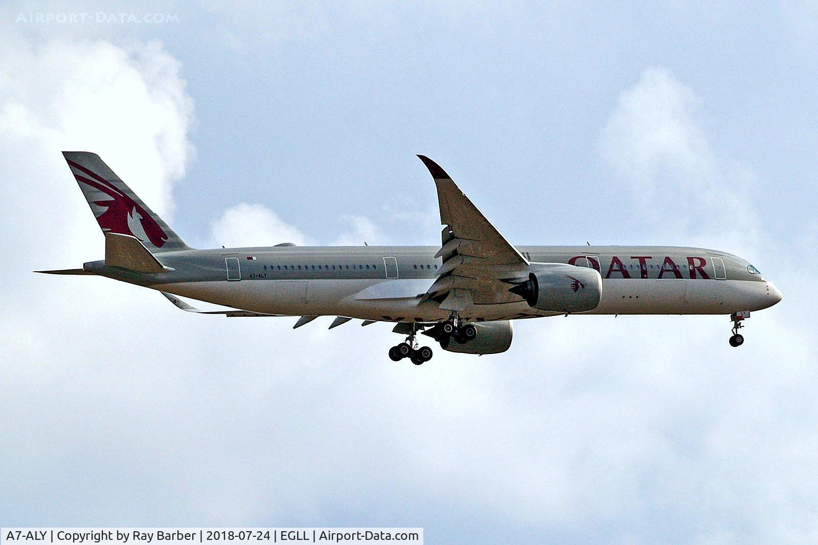 A7-ALY, 2017 Airbus A350-941 C/N 132, A7-ALY   Airbus A350-941 [132] (Qatar Airways) Home~G 24/07/2018