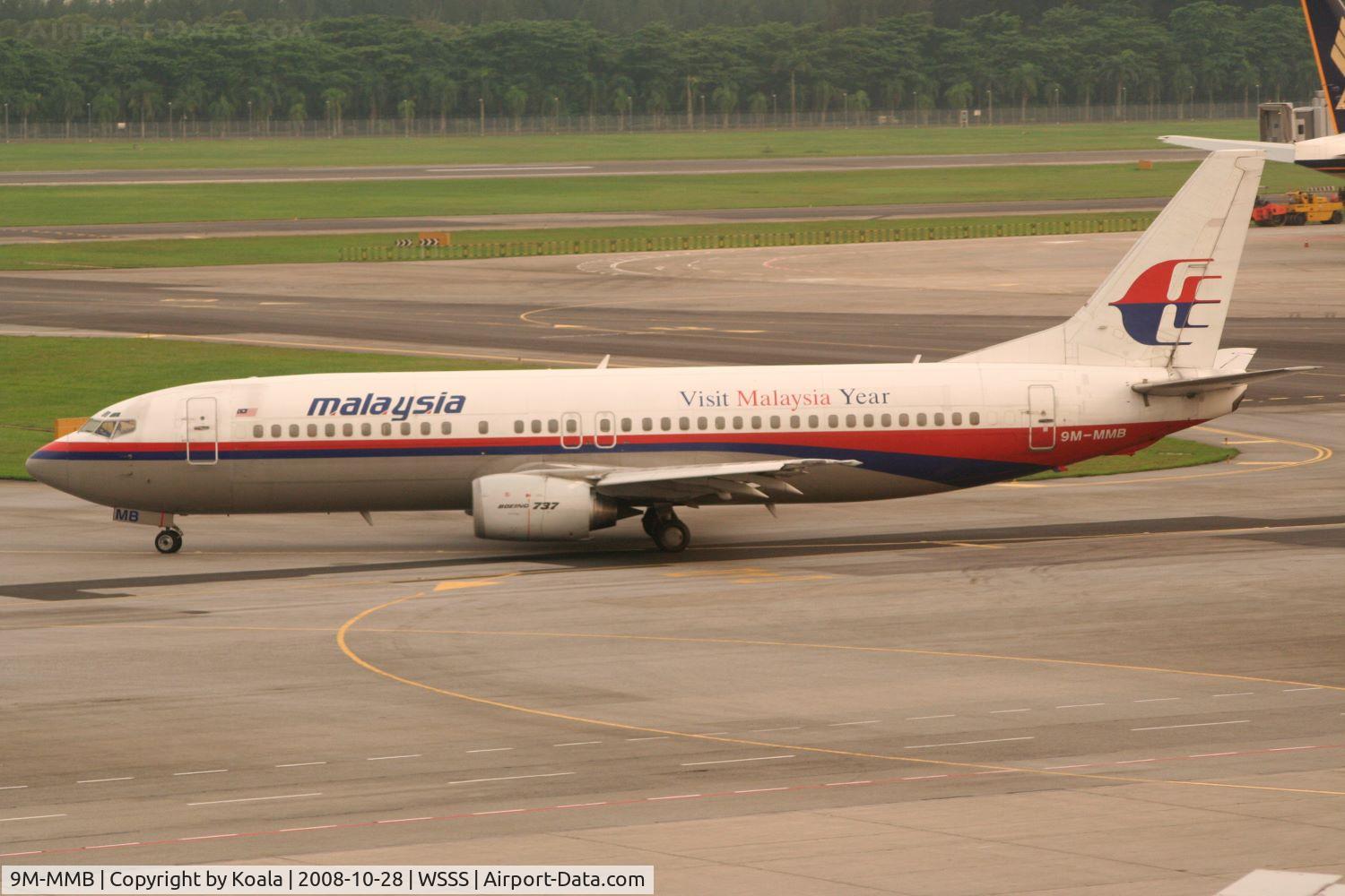 9M-MMB, Boeing 737-4H6 C/N 26444, Departing, shot from Terminal