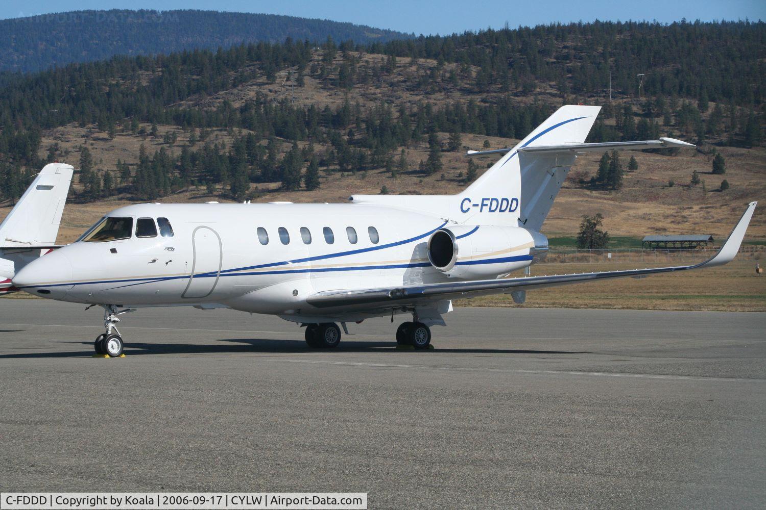 C-FDDD, 1985 British Aerospace BAe.125 Series 800A C/N 258038, Resting on the apron