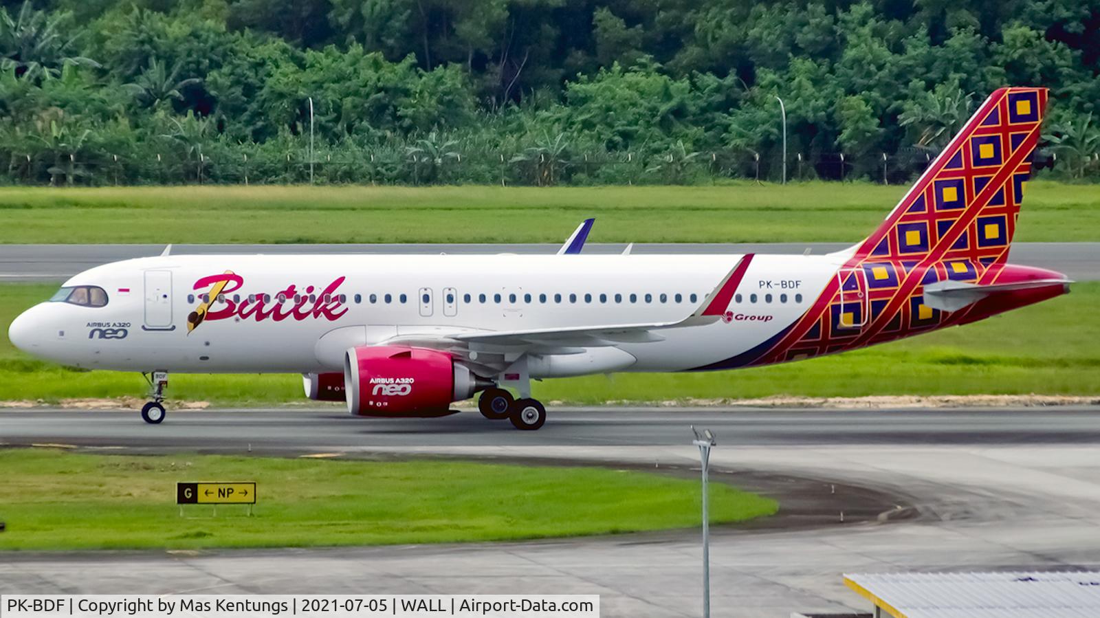 PK-BDF, 2020 Airbus A320-251N C/N 9505, This photo we're taken at Balikpapan