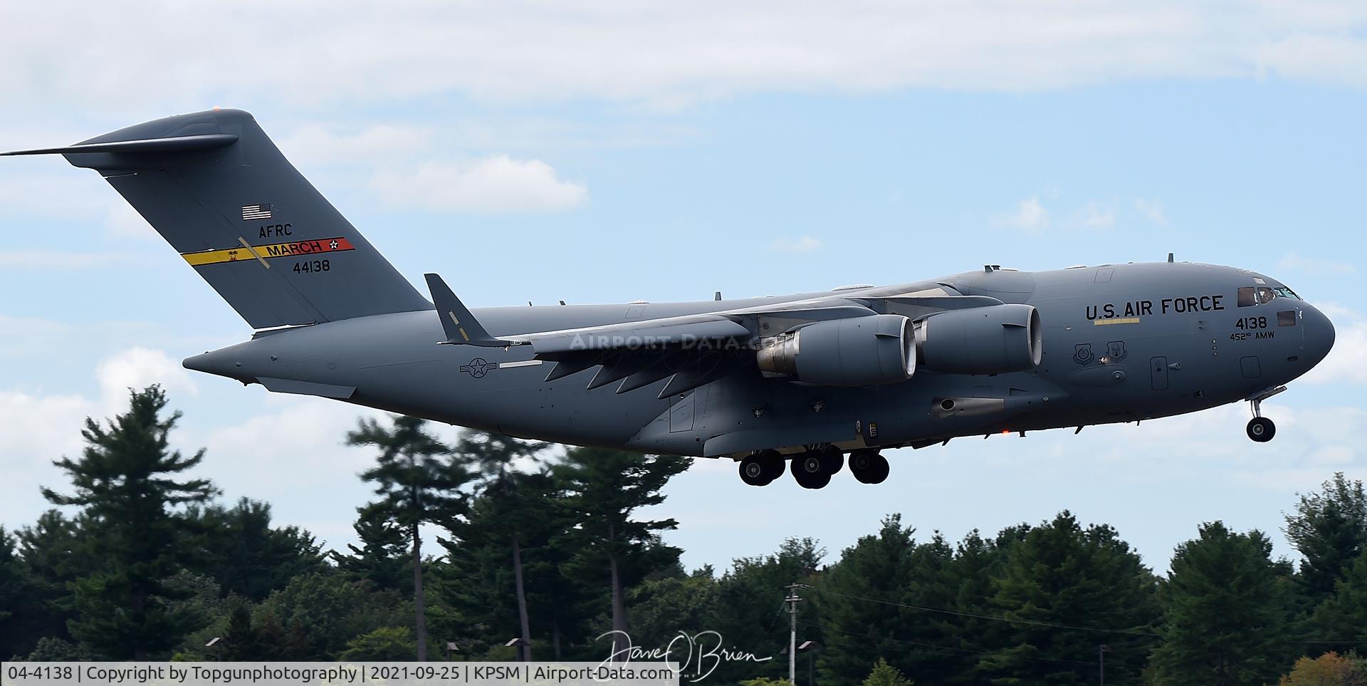 04-4138, 2004 Boeing C-17A Globemaster III C/N P-138, C-17 of the 729th AS out of March AFB