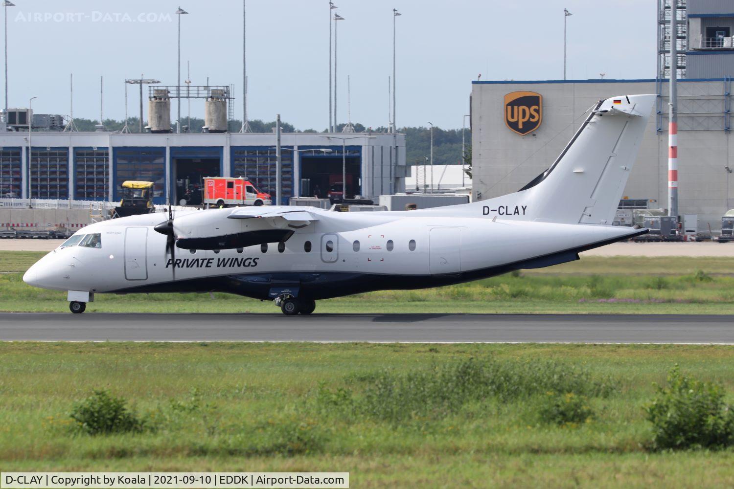 D-CLAY, 1999 Dornier Do.328-110 C/N 3117, Charter flight for the Cologne football team