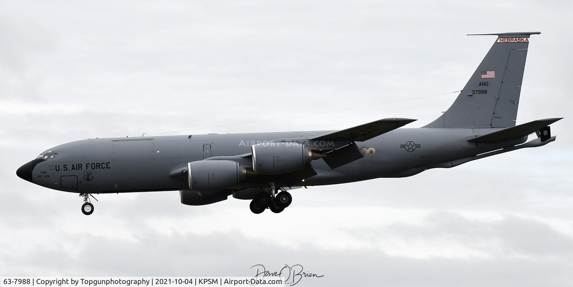 63-7988, 1963 Boeing KC-135R Stratotanker C/N 18605, SPUR71, Nebraska ANG