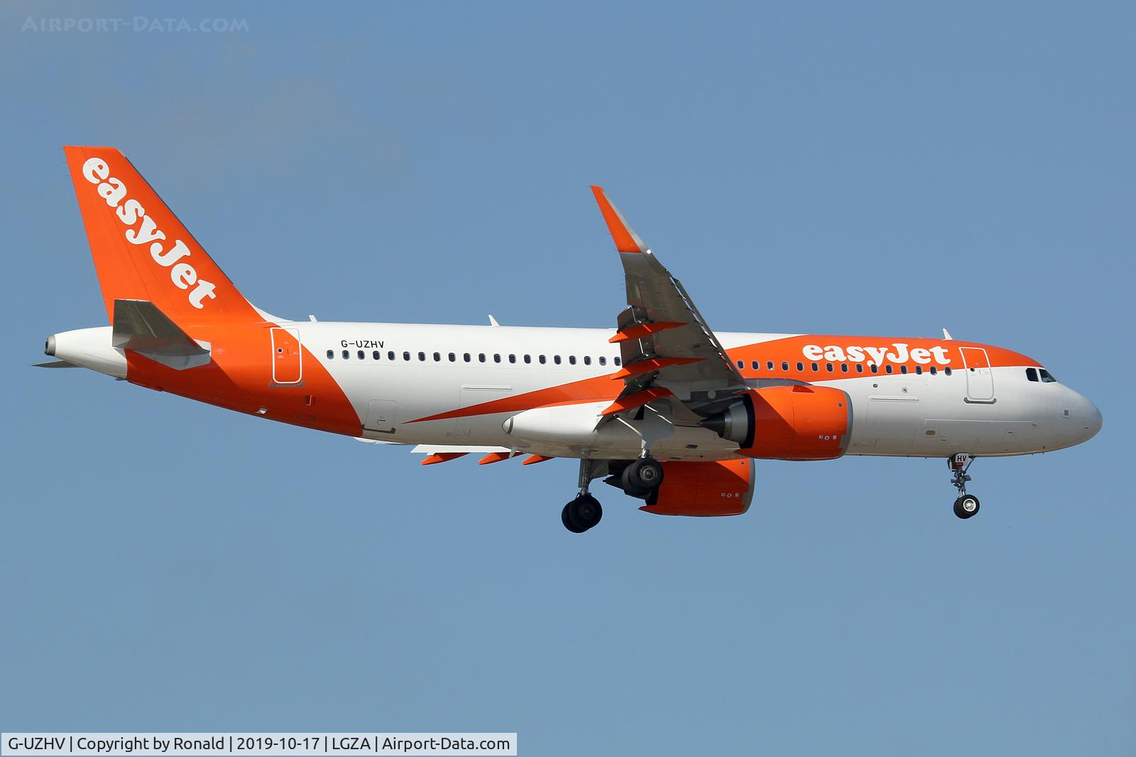 G-UZHV, 2019 Airbus A320-251N C/N 8722, at zth