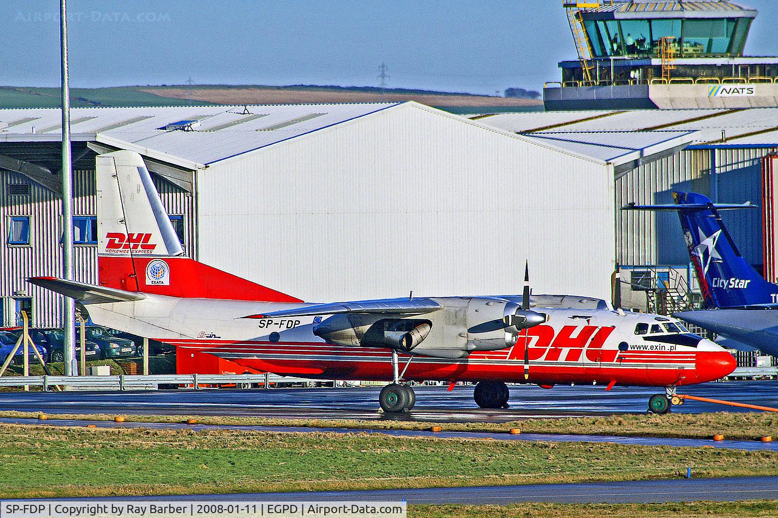 SP-FDP, 1982 Antonov An-26B C/N 7311903, SP-FDP   Antonov An-26B [11903] (Exin Aviation / DHL) Aberdeen-Dyce~G 11/01/2008