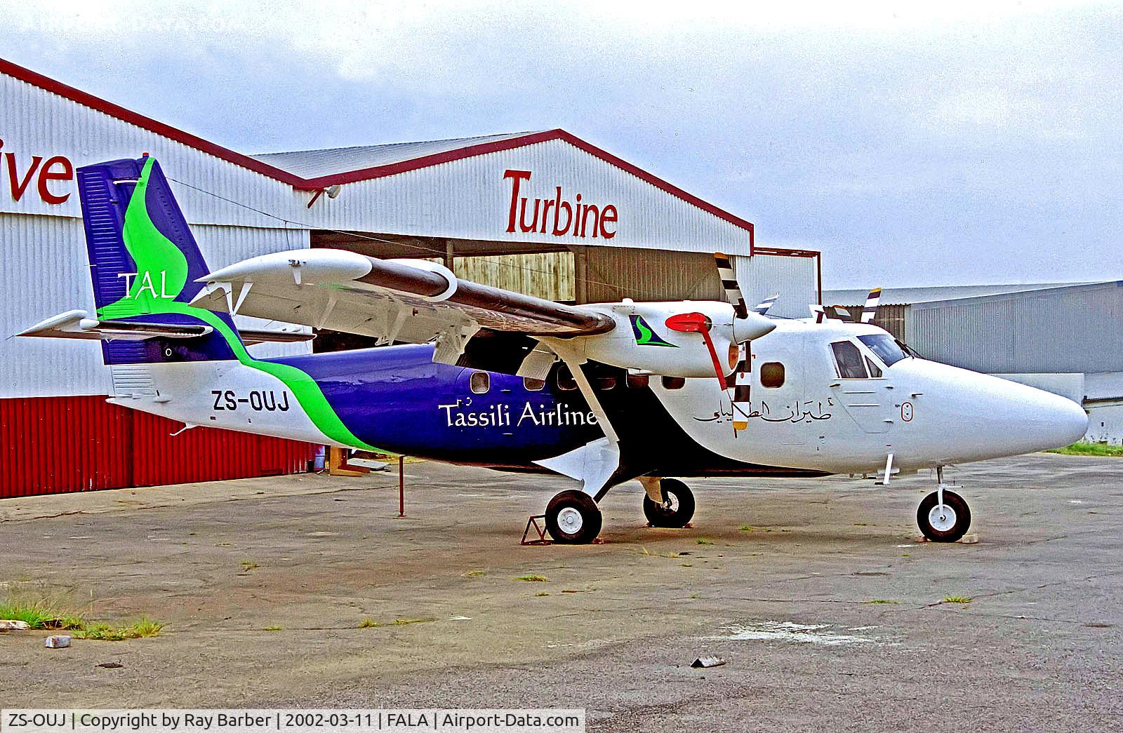 ZS-OUJ, 1971 De Havilland Canada DHC-6-300 Twin Otter C/N 334, ZS-OUJ   De Havilland Canada DHC-6-300 Twin Otter [334] (Tassili Airlines) Lanseria~ZS 11/03/2002