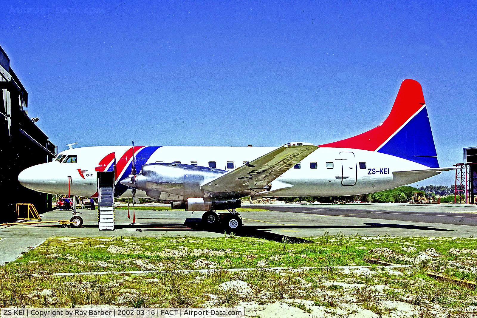 ZS-KEI, 1954 Convair 580 C/N 141, ZS-KEI   Convair 580 [141] (CHC Helicopters) Cape Town-Int'l~ZS 16/03/2002