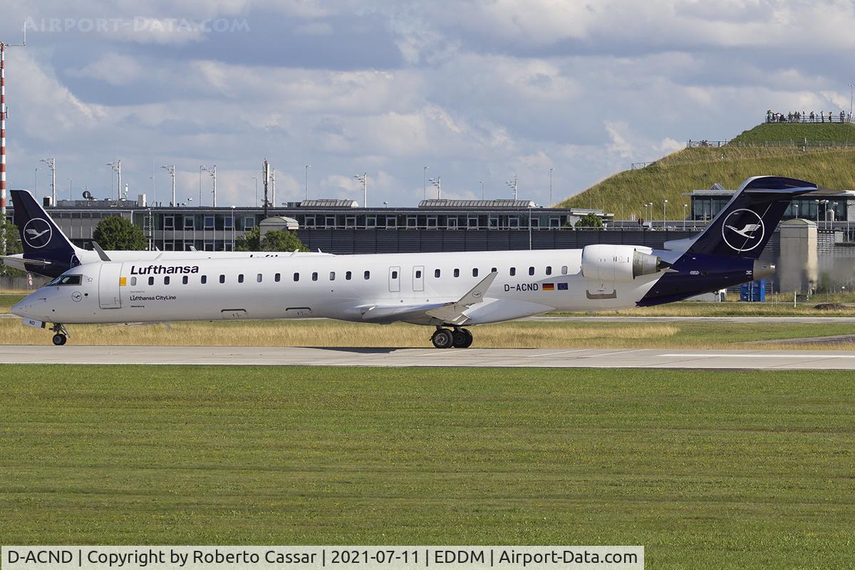 D-ACND, 2009 Bombardier CRJ-701 (CL-600-2C10) Regional Jet C/N 15238, Munich Airport