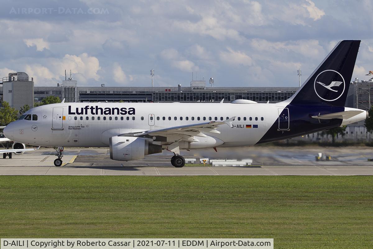D-AILI, 1997 Airbus A319-114 C/N 651, Munich Airport