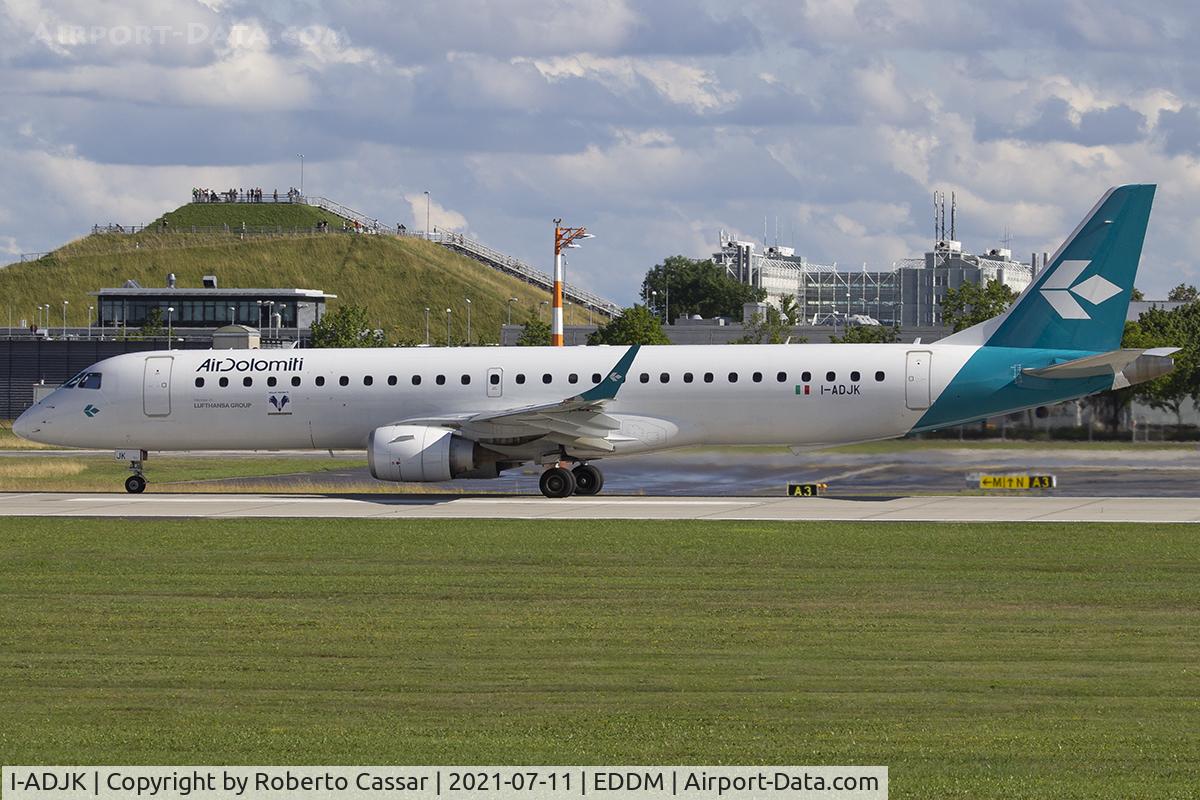 I-ADJK, 2009 Embraer 195LR (ERJ-190-200LR) C/N 19000245, Munich Airport