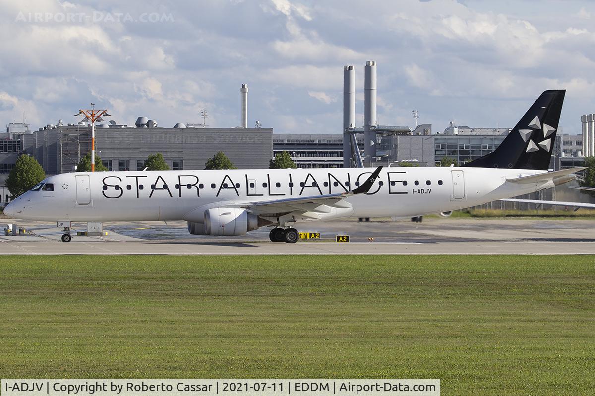 I-ADJV, 2009 Embraer 195LR (ERJ-190-200LR) C/N 19000308, Munich Airport