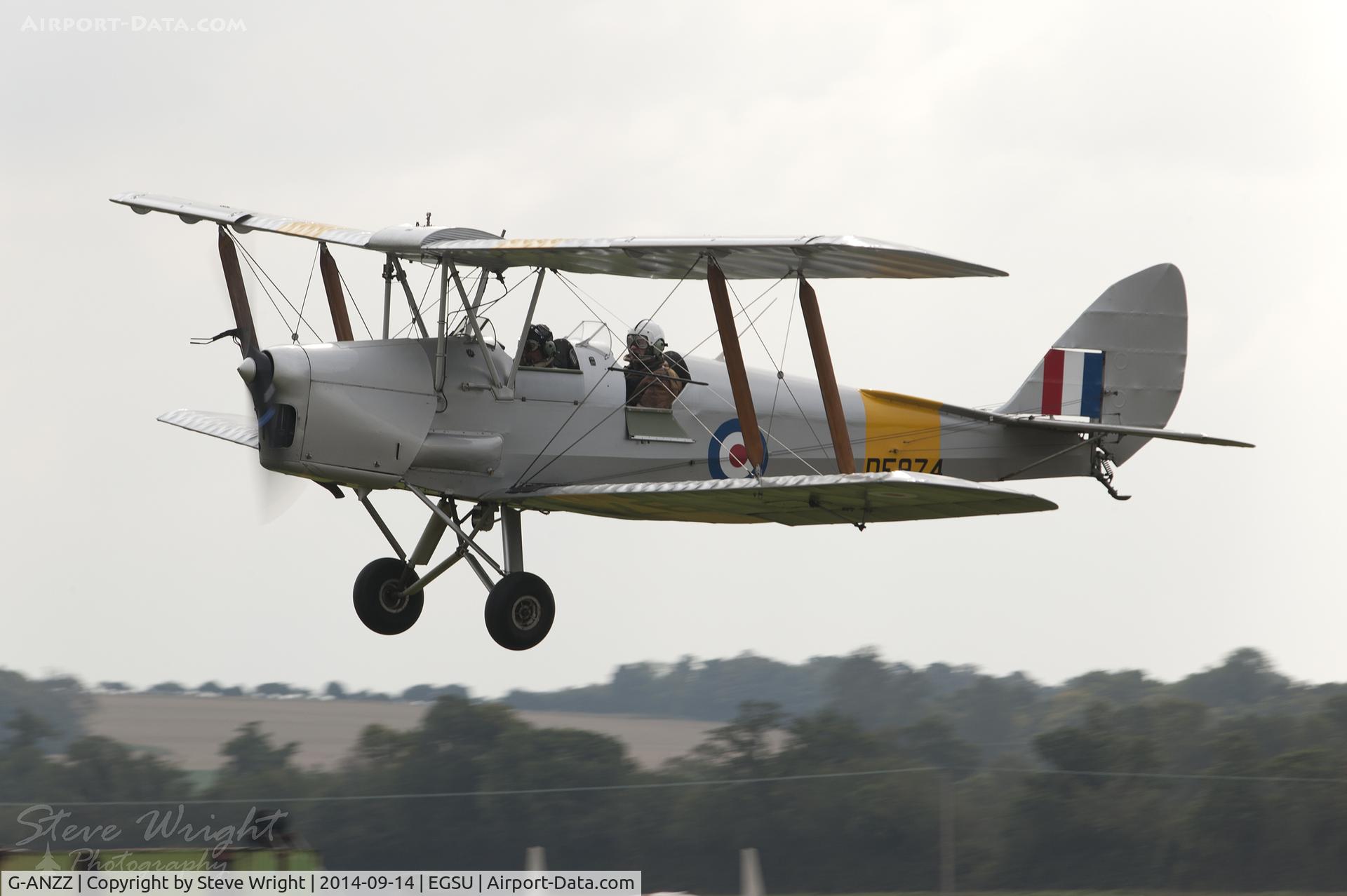 G-ANZZ, 1944 De Havilland DH-82A Tiger Moth II C/N 85834, Duxford Autumn Airshow 2014 UK