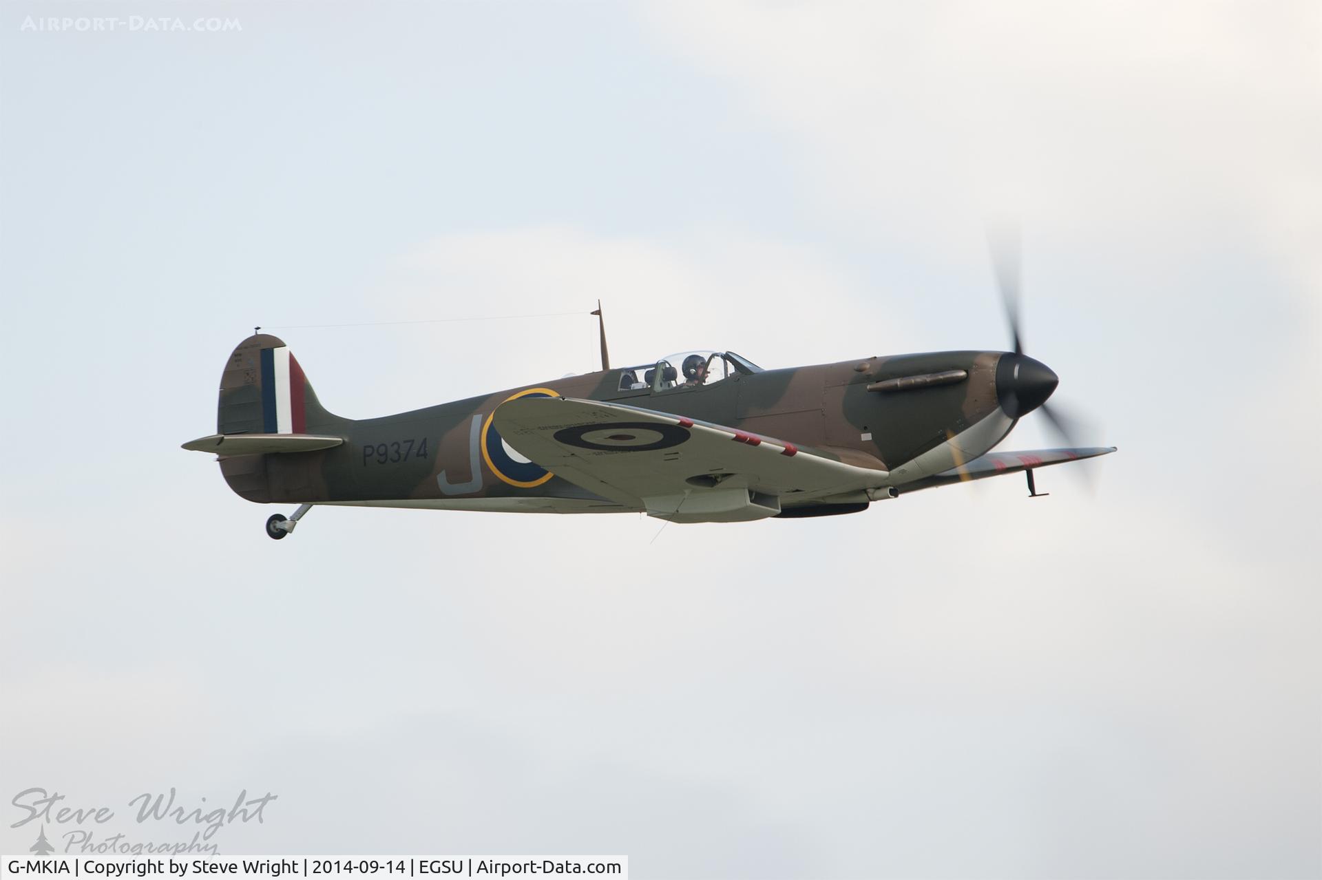 G-MKIA, 1939 Supermarine 300 Spitfire Mk1A C/N 6S/30565, Duxford Autumn Airshow 2014 UK