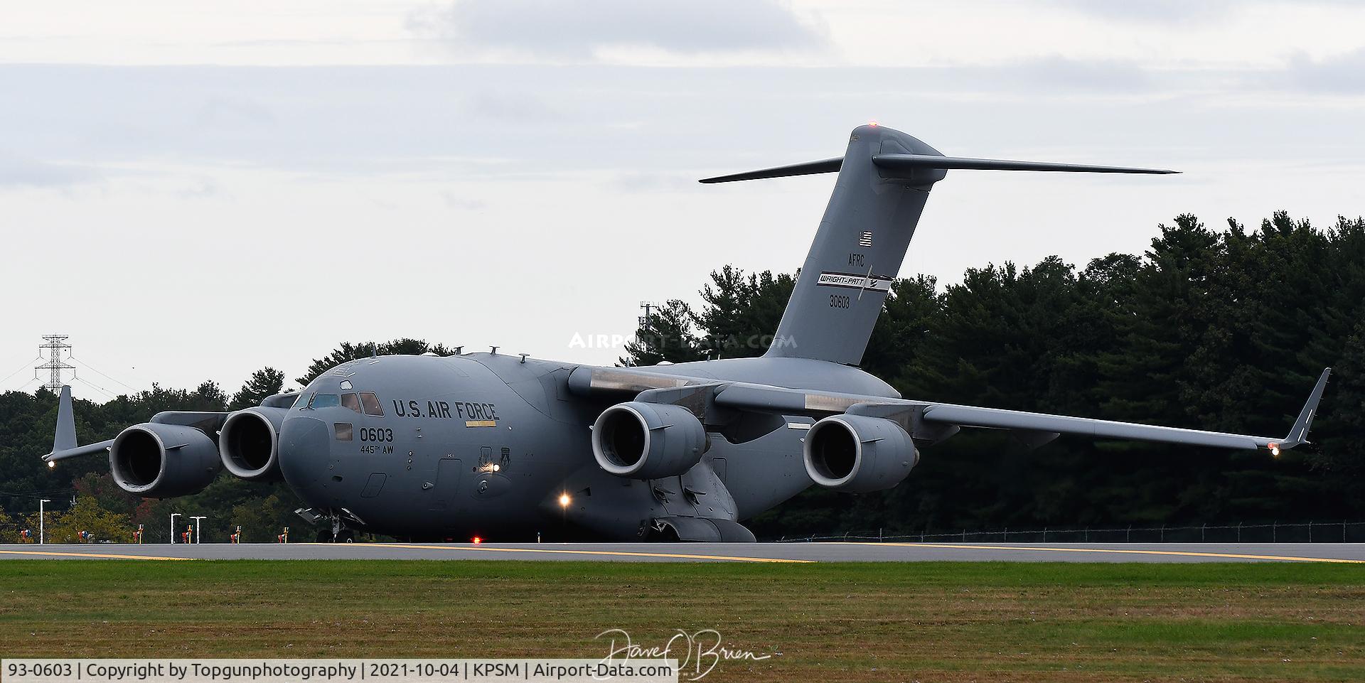 93-0603, McDonnell Douglas C-17A Globemaster III C/N F-22/P-19, REACH399