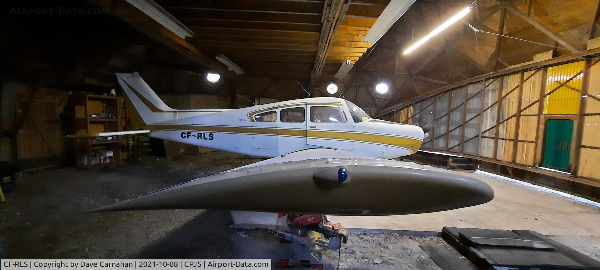 CF-RLS, 1964 Beech A23 C/N M-624, CF-RLS in its hangar at Stirling airport (CPJ5)