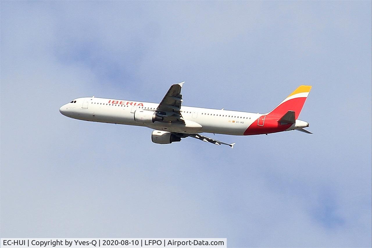 EC-HUI, 1999 Airbus A321-211 C/N 1027, Airbus A321-211, Climbing from rwy 24, Paris-Orly airport (LFPO-ORY)