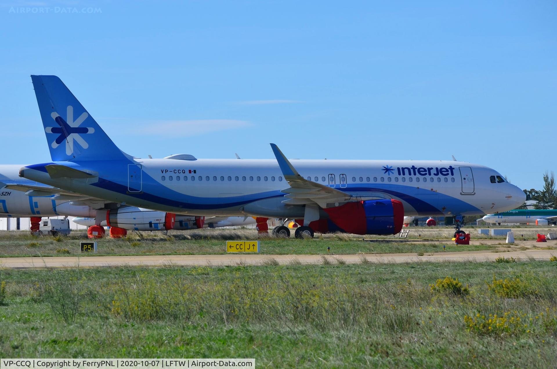VP-CCQ, 2020 Airbus A320-251N C/N 9235, Aviation Capital Group strores this new A320N in FNI as Interjet went bust.