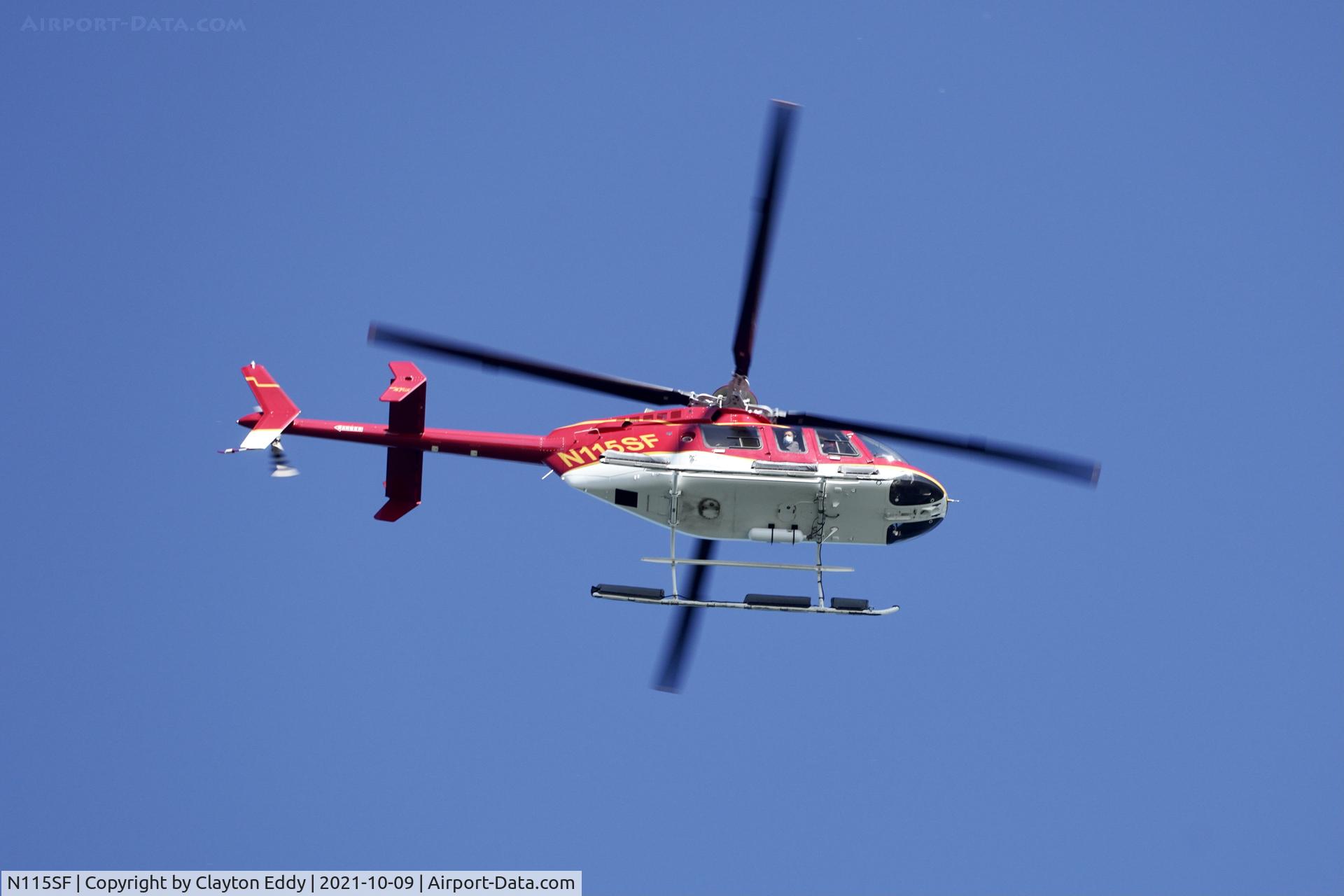 N115SF, 2013 Bell 407GX C/N 54388, Fleet Week San Francisco 2021.