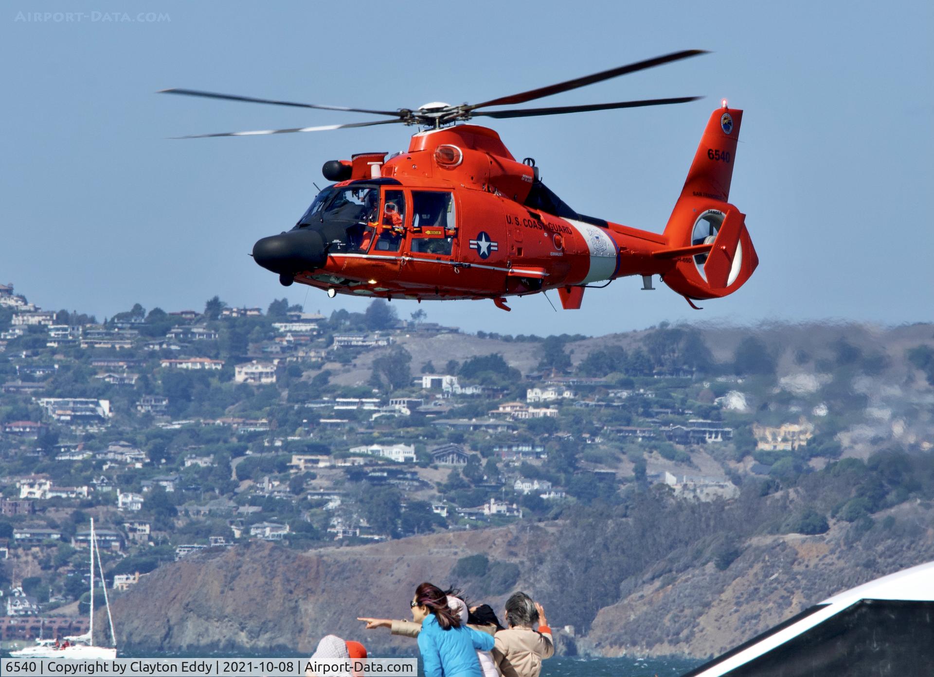 6540, Aérospatiale HH-65A Dolphin C/N 6189, Fleet Week San Francisco 2021.