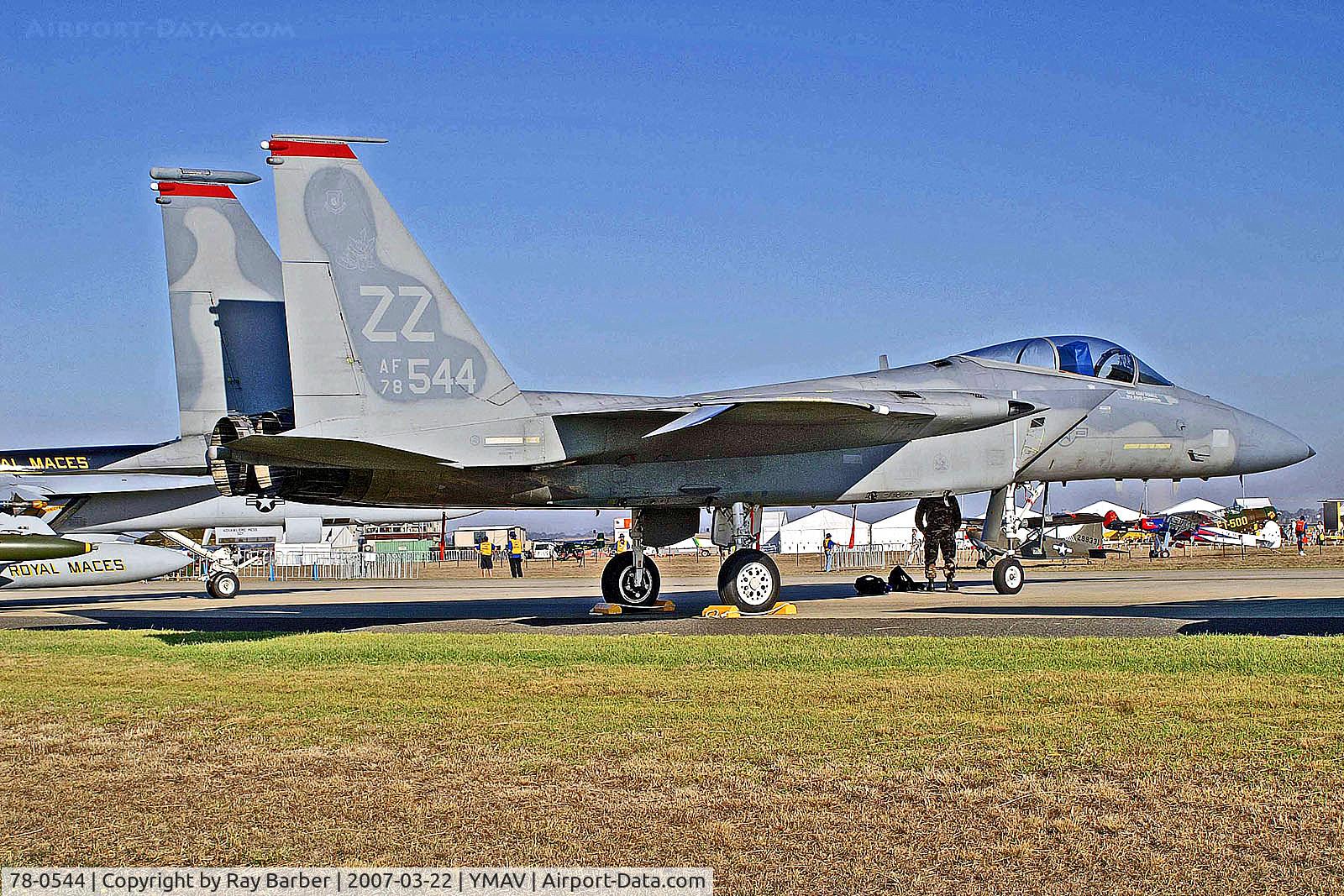 78-0544, McDonnell Douglas F-15C Eagle C/N 0535/C077, 78-0544   McDonnell Douglas F-15C Eagle [0535] (United States Air Force) Avalon~VH 22/03/2007
