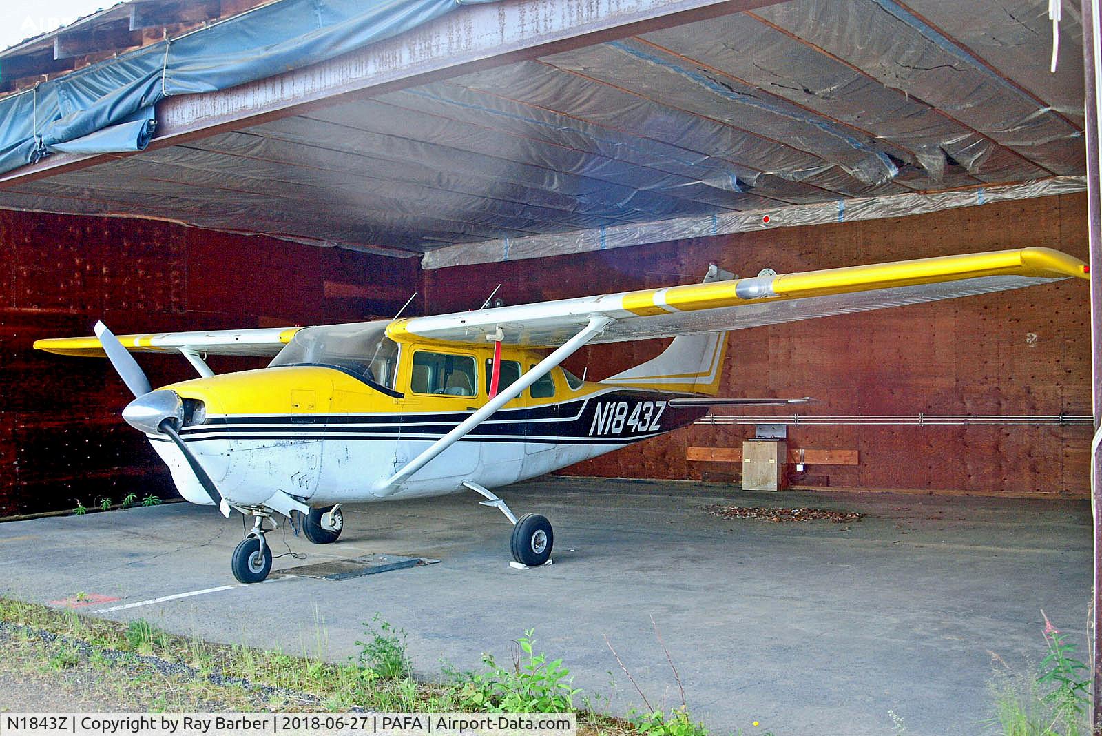 N1843Z, 1962 Cessna 210-5(205) C/N 205-0043, N1843Z   Cessna 205 [205-0043] Fairbanks~G 27/06/2018
