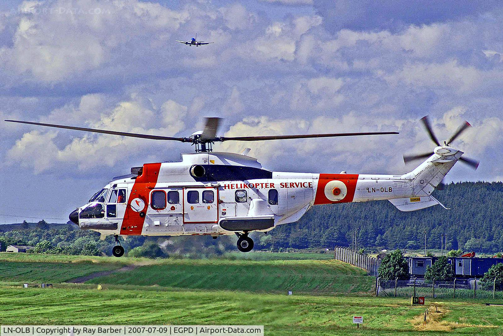 LN-OLB, 1983 Aerospatiale AS-332L Super Puma C/N 2082, LN-OLB   Aerospatiale AS.332L Super Puma [2082] (Helikopter Service) Aberdeen-Dyce~G 09/07/2007