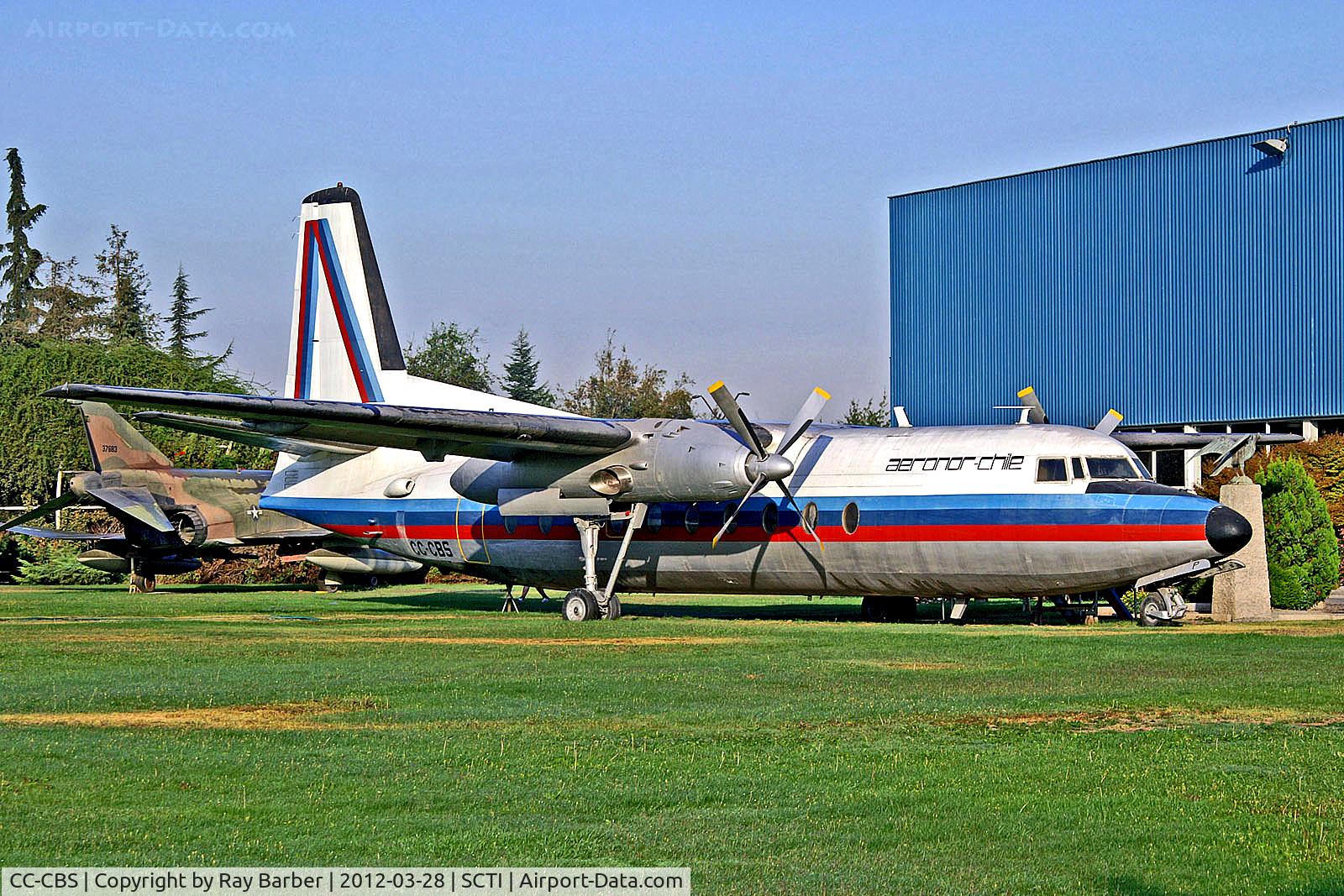 CC-CBS, 1959 Fairchild F-27J C/N 37, CC-CBS   Fairchild F-27J [37] (Ex Aeronor Chile / Los Cerrillos Museum) Los Cerrillos~CC 28/03/2012