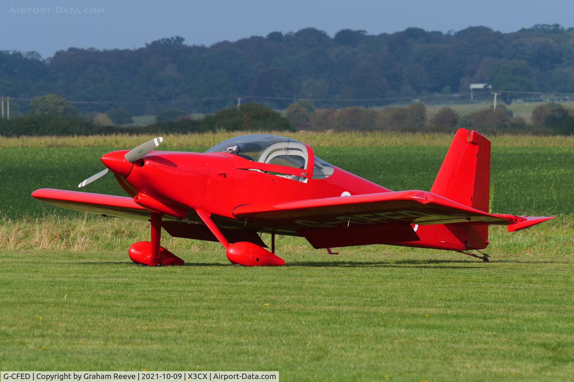 G-CFED, 2008 Van's RV-9 C/N PFA 320-14414, Parked at Northrepps.