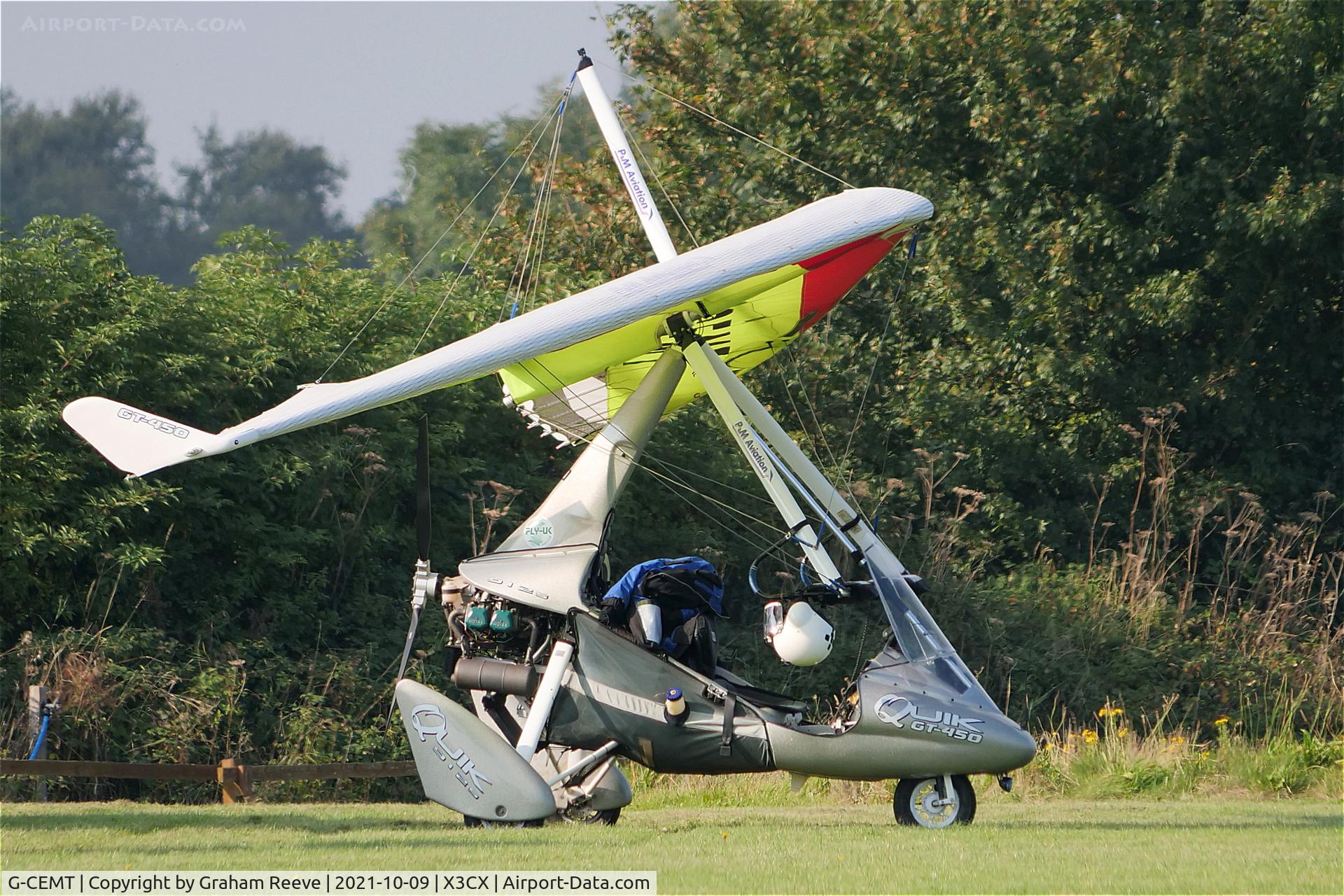 G-CEMT, 2007 P&M Aviation Quik GT450 C/N 8251, Parked at Northrepps.