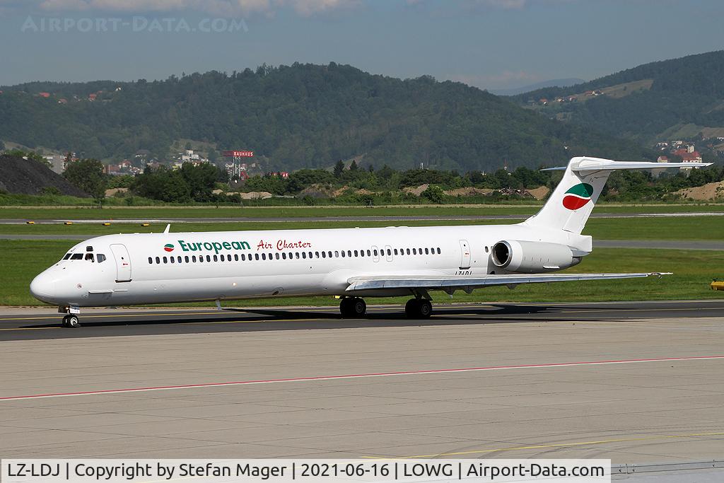 LZ-LDJ, 1995 McDonnell Douglas MD-82 (DC-9-82) C/N 53230, European Air Charter MD-82 @GRZ