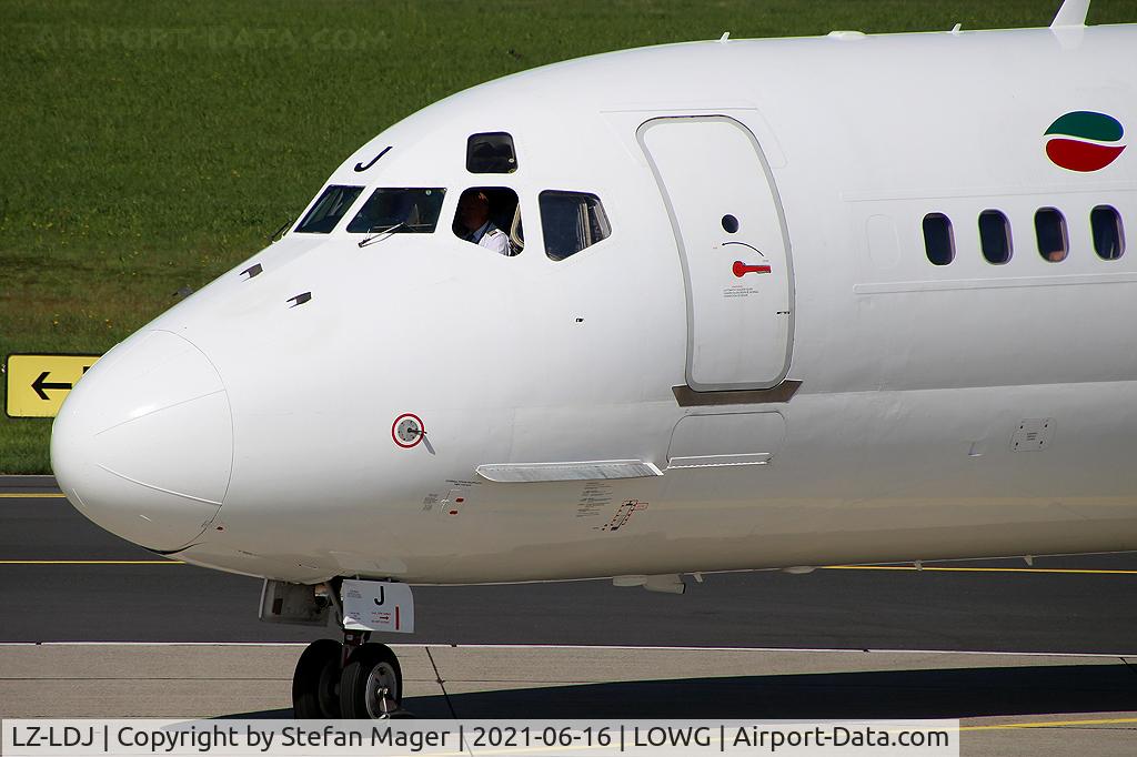 LZ-LDJ, 1995 McDonnell Douglas MD-82 (DC-9-82) C/N 53230, European Air Charter MD-82 @GRZ