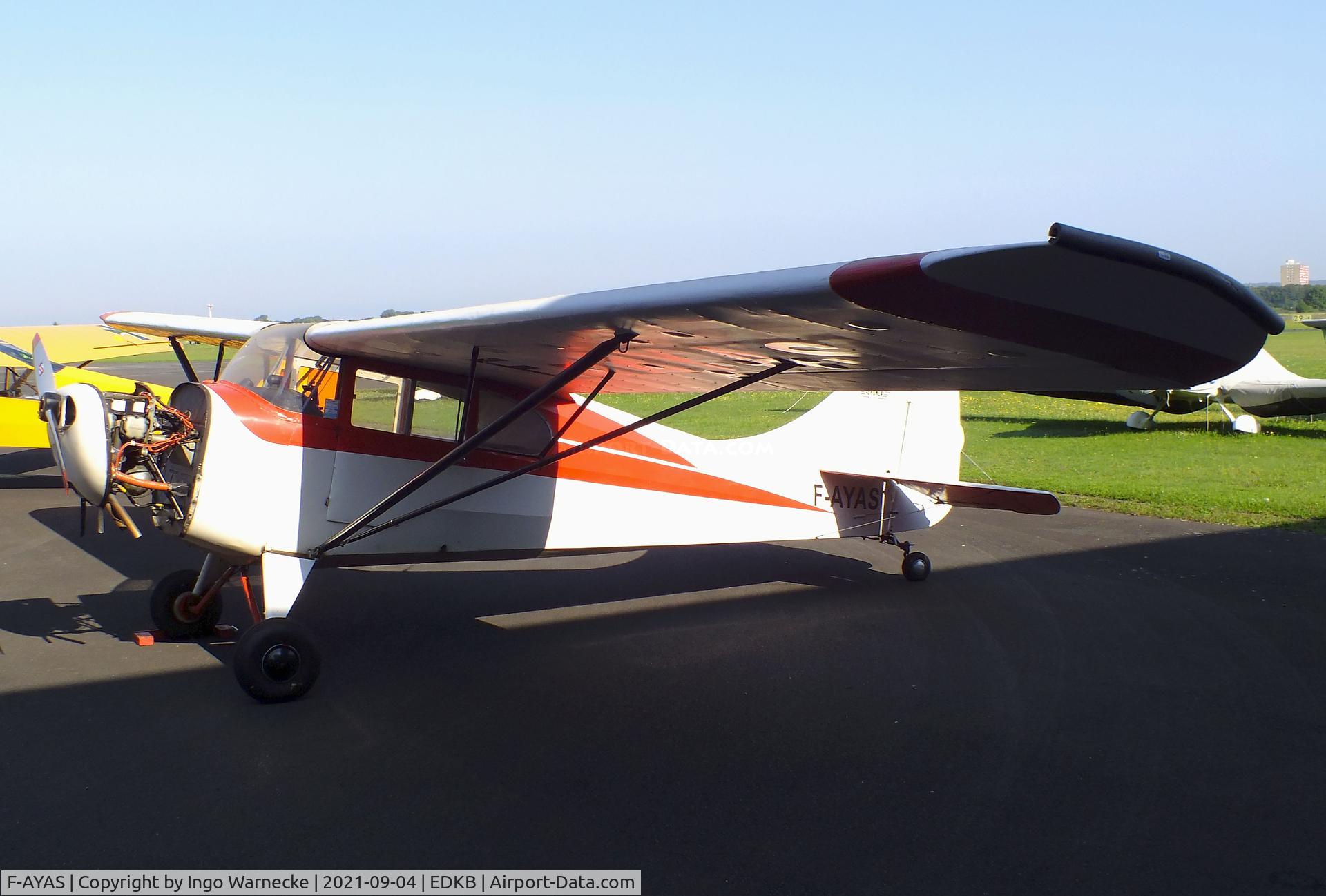 F-AYAS, 1947 Aeronca 11AC Chief C/N 11AC-S-50, Aeronca 11AC Chief at Bonn-Hangelar airfield during the Grumman Fly-in 2021