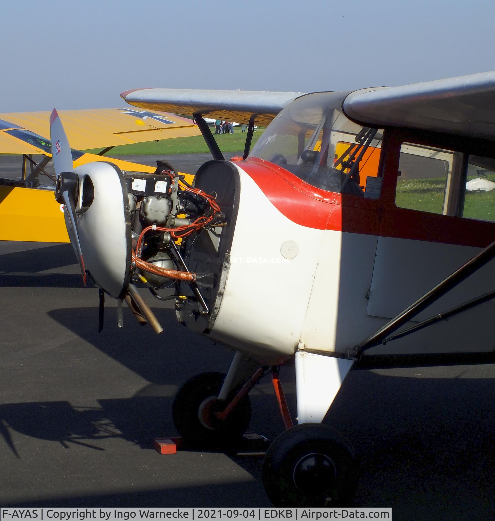 F-AYAS, 1947 Aeronca 11AC Chief C/N 11AC-S-50, Aeronca 11AC Chief at Bonn-Hangelar airfield during the Grumman Fly-in 2021