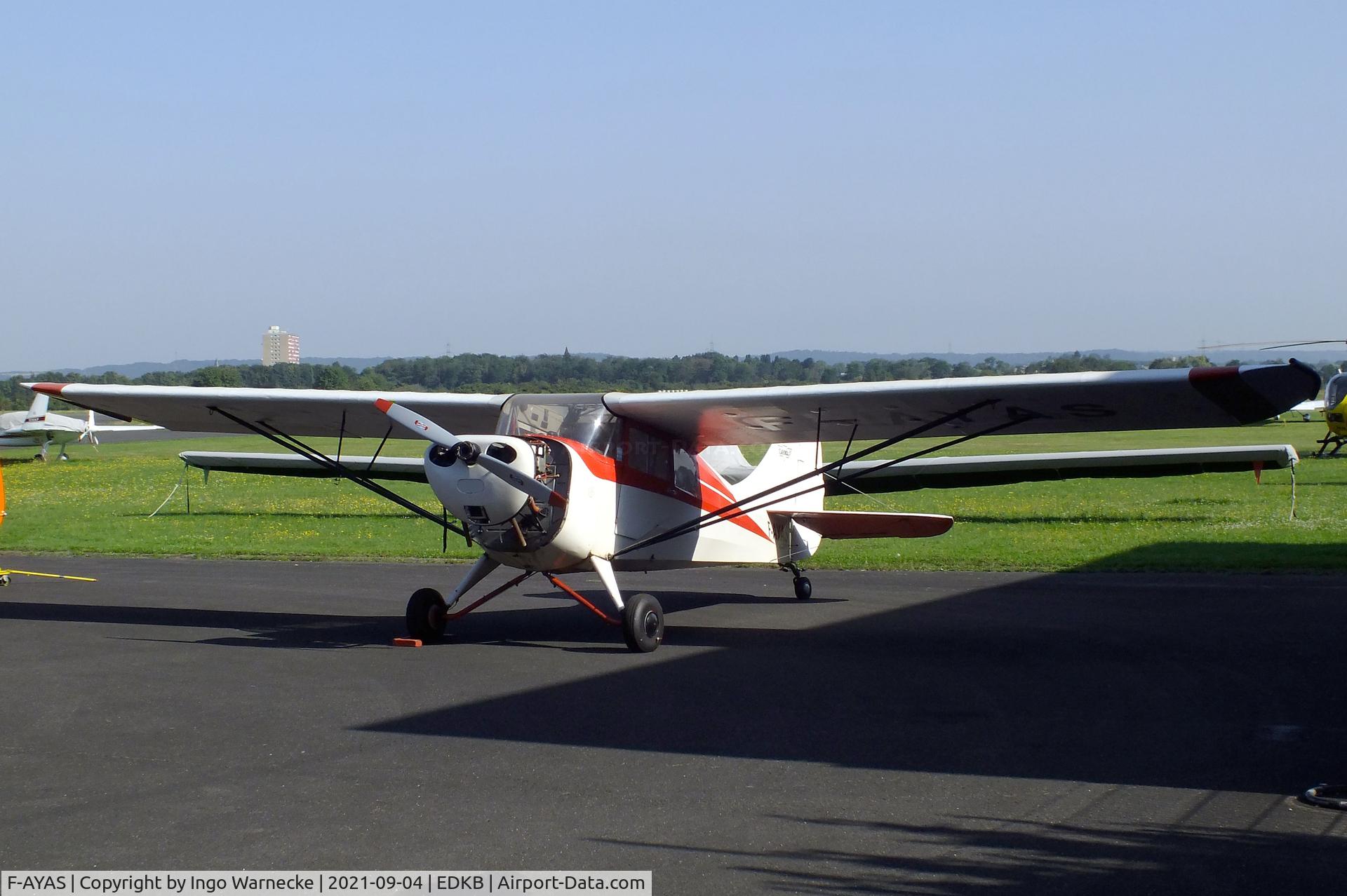 F-AYAS, 1947 Aeronca 11AC Chief C/N 11AC-S-50, Aeronca 11AC Chief at Bonn-Hangelar airfield during the Grumman Fly-in 2021