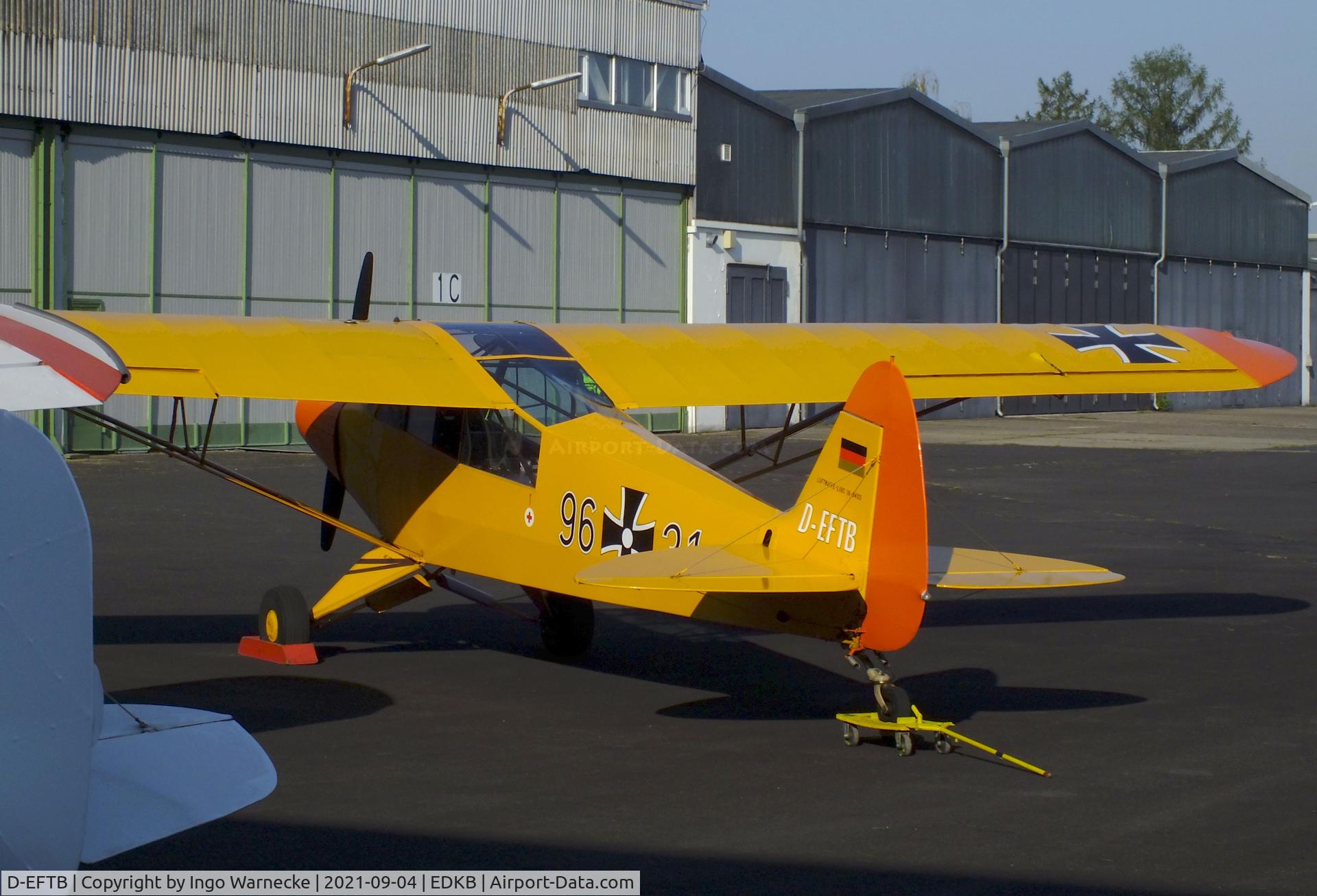 D-EFTB, 1954 Piper L-18C Super Cub (PA-18-95) C/N 18-3455, Piper L-18C Super Cub (PA-18-95) at Bonn-Hangelar airfield during the Grumman Fly-in 2021