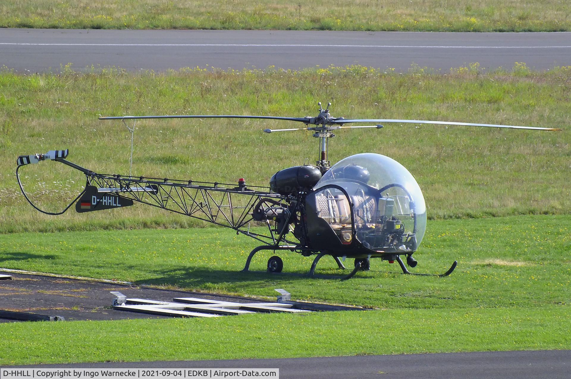 D-HHLL, Bell 47G-2A-1 C/N 1625, Agusta-Bell 47G-2A1 at Bonn-Hangelar airfield during the Grumman Fly-in 2021