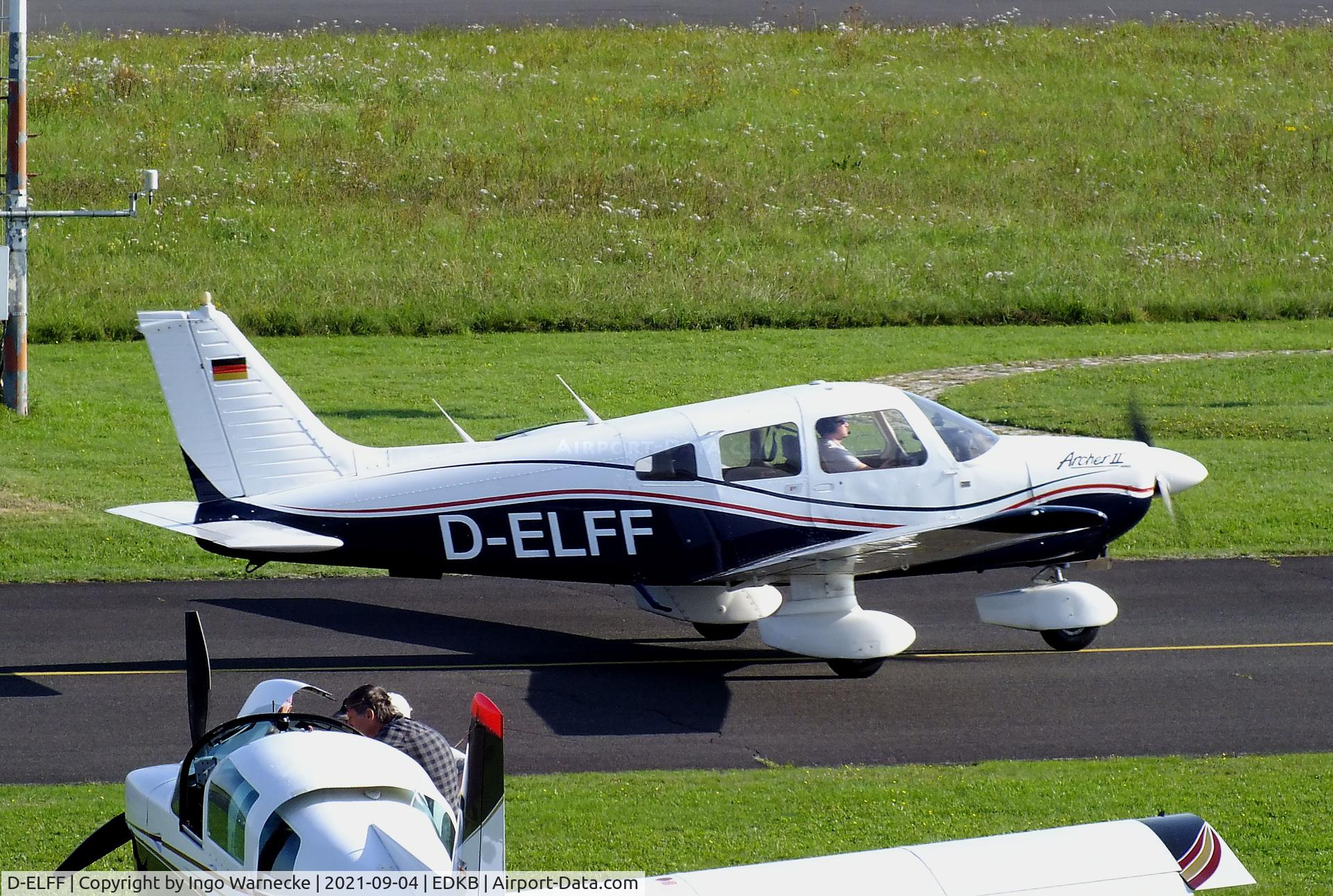 D-ELFF, 1990 Piper PA-28-181 Archer II C/N 28-8090068, Piper PA-28-181 Archer II of Air Lloyd at Bonn-Hangelar airfield during the Grumman Fly-in 2021